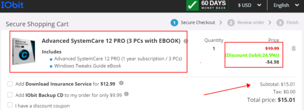 advanced systemcare pro code discount